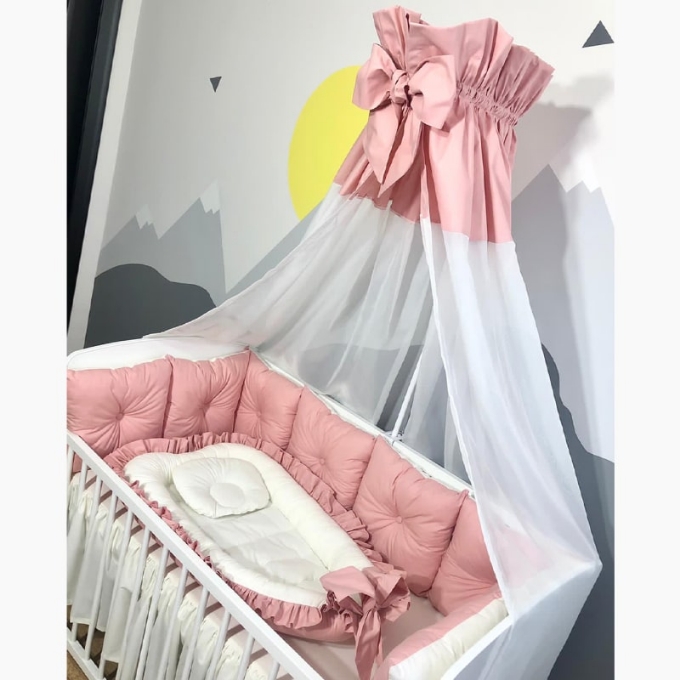 Lenjerie Patut Bebe Copii Bella Roz